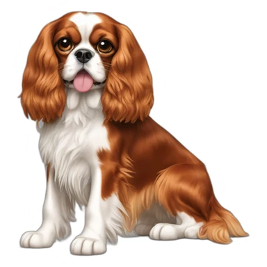  Cavalier King Charles Spaniel full body sticker