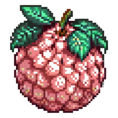 lychee fruit, detailed pixel art sticker