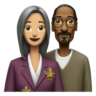 Snoop dogg and Martha  sticker