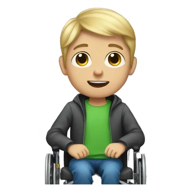 Disabled boy named Erick sticker