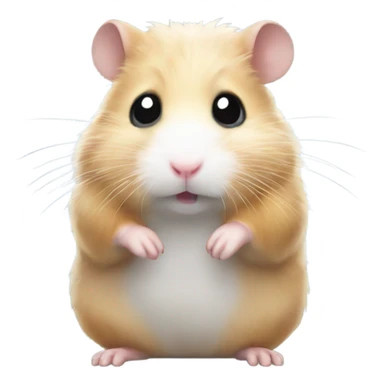 Hamster in a cold weather  sticker