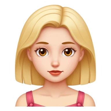 realistic portrait of girl sticker