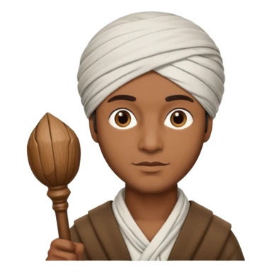 Man + turban + staff sticker
