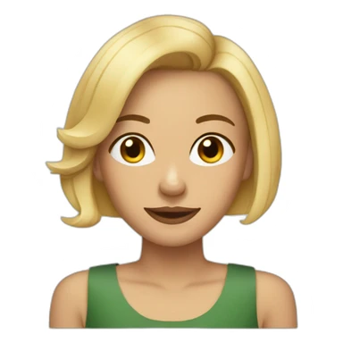 Blond lady with bob haircut with pitbulls sticker