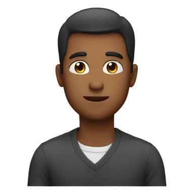 A guy with his hand over his chest sticker