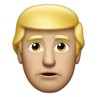 Donald Trump posing with a duckface  sticker