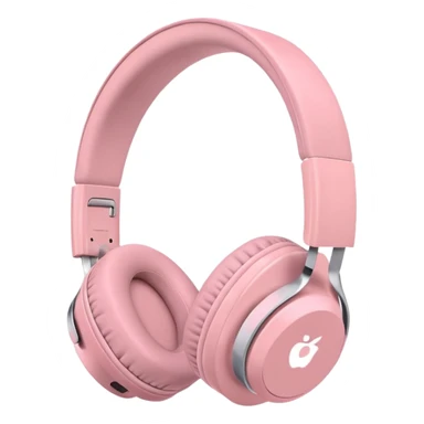 Casque bluetooth Apple rose pastel sticker