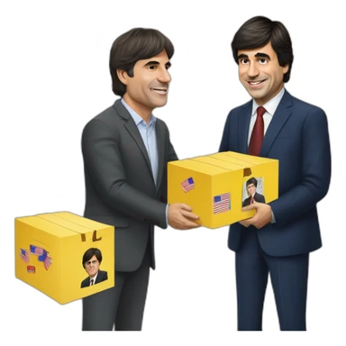 Pedro Sánchez buying votes from Carles Puigdemont  sticker