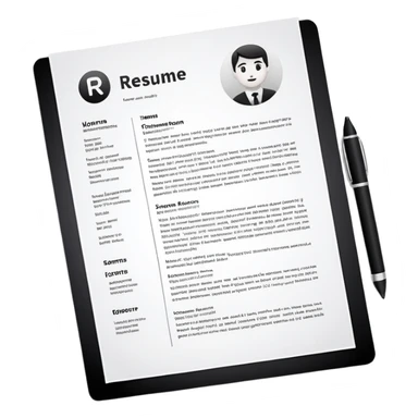 resume letter sticker