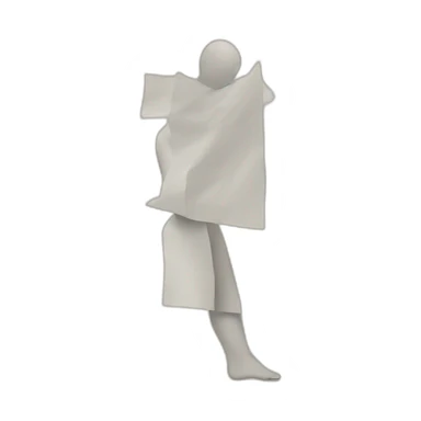 piece of paper with figure drawing sticker