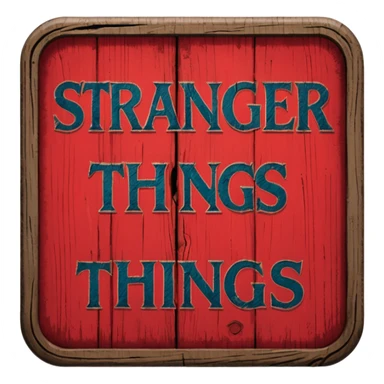 Make Red sign that says Stranger Things  sticker