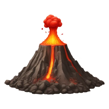 Coke volcano  sticker