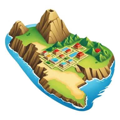 Generate a correctly Peru map sticker