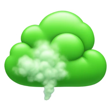 green smell cloud sticker