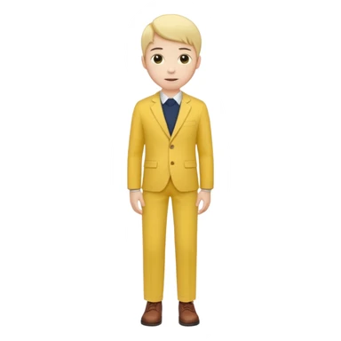 fashion yellow trouser sticker