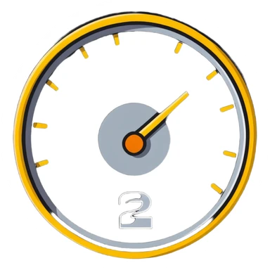 speedometer with a gold coin in the center sticker