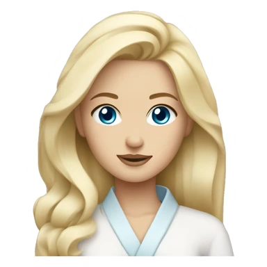 SPA blonde girl blue eyes sticker