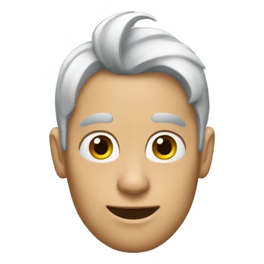 crazy person with cat ears sticker