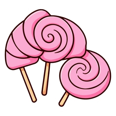 sweet candy plimbob with pink and brown swirls sticker