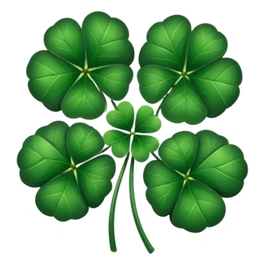 Trebol de 5 hojas de black clover oscuro  sticker