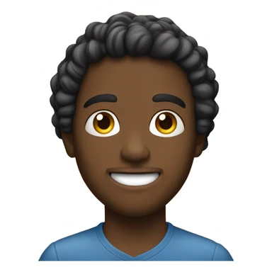 joven con rulos trigueño sticker