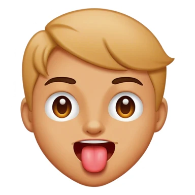 Wink with tongue out  sticker