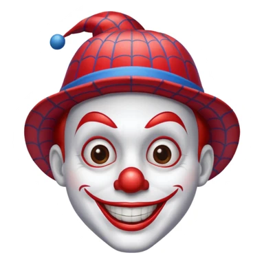 Payaso con gorro de spiderman sticker