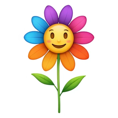 flower smiling sticker