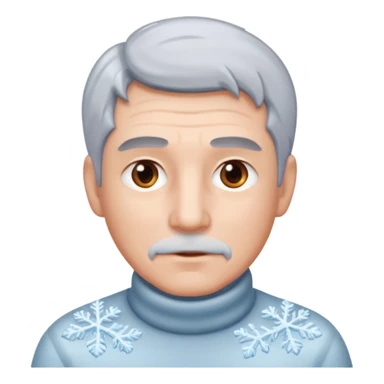 Frost in man hair sticker