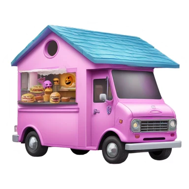 Barbie’s haunted dream house and food truck jeep sticker