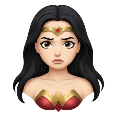 An wonder woman, sad

 sticker