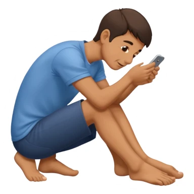Man Sniffing his feet sticker