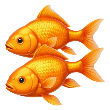 Two common goldfish sticker