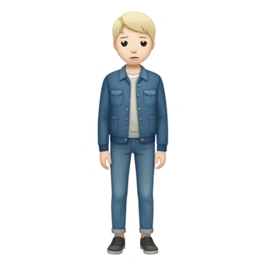 person taking out their pockets with no money sticker