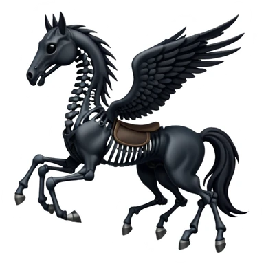 thestral: Winged horses visible only to those who have witnessed death and understand its significance. sticker