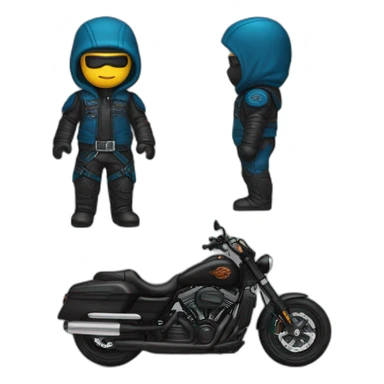 Ninja-bd-harley Davidson sticker