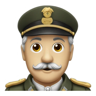 Charlie Chaplin in german military uniform sticker