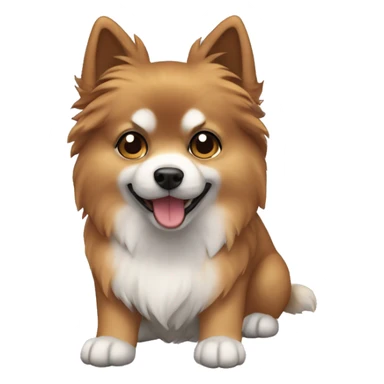 One spitz nain (ist the Little dog and this dog is black sticker