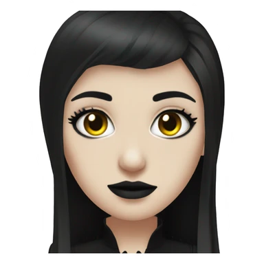 goth seductive girl sticker