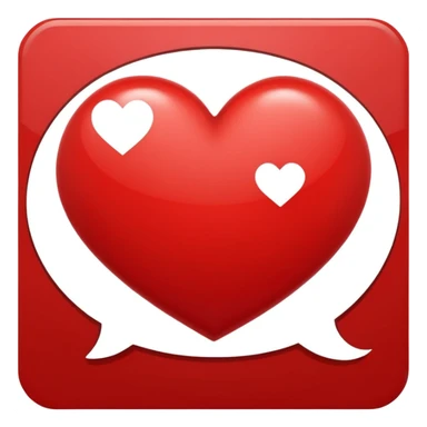 speech bubble with a heart inside sticker