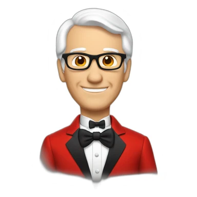 steve martin in a red tuxedo sticker
