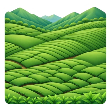 green tea farm sticker