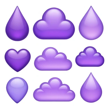 Cute purple things sticker