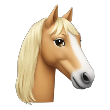Fuchs blond horse sticker