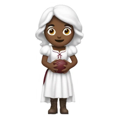 Snow White as a Texas a&m fan sticker