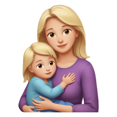 A loving mother holding her young child in her arms, warm natural light coming through a window, soft smile, emotional connection, candid moment, realistic photography, shallow depth of field, high resolution, warm tones
 sticker