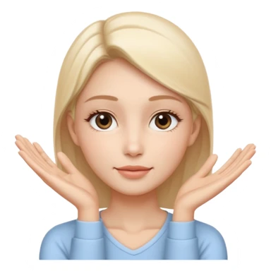 Minimal wellness-style emoji showing skin tightening,
a hand gently lifting and supporting facial skin upward,
subtle lifting gesture, smooth contours,
natural and calm look, non-medical, non-cosmetic,
no makeup, no injections, no surgery,
clean, modern, trustworthy wellness aesthetic sticker