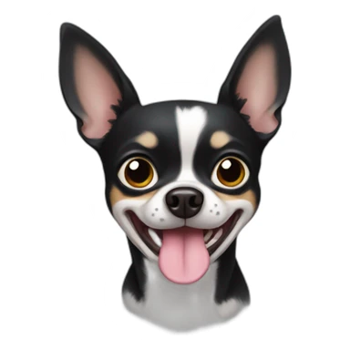 black chihuahua dog sticker