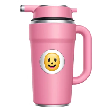  stanley quencher 2.0 con agarrado minimalista rosado sticker