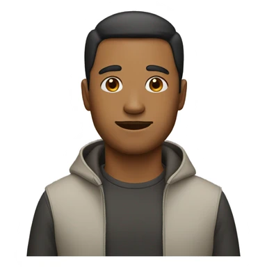 man with a dog's head sticker